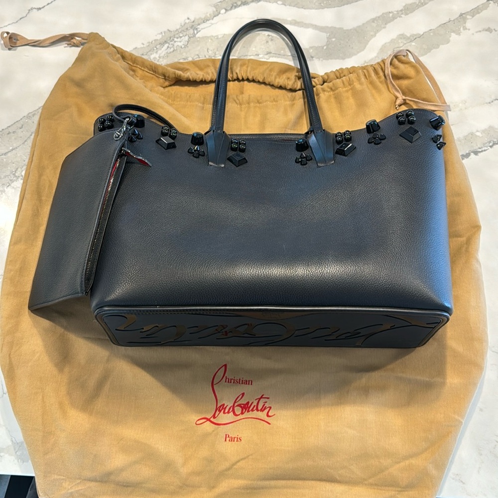 Christian Louboutin Cabata leather tote with removable interior pouch